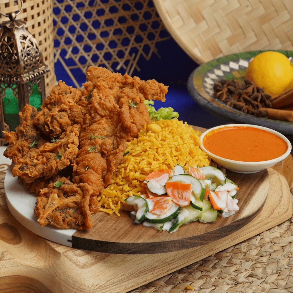 NASI KASUMBA (KAMBING KRISPY)